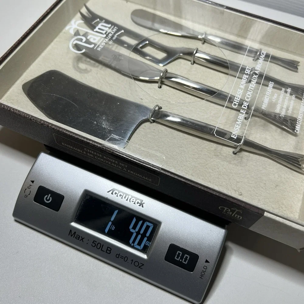 Palm Restaurant Cheese Knife‎ Set- Stainless Steel